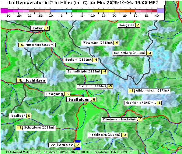 Temperatur, 6. 10. 2025