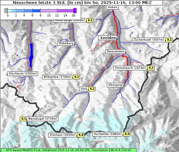 Neuschnee, 16. 11. 2025