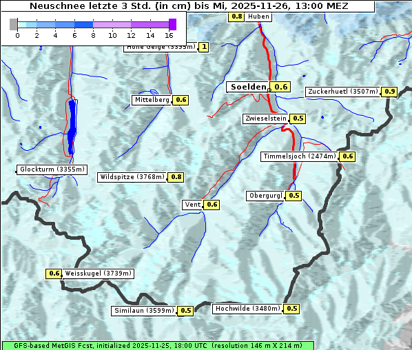 Neuschnee, 26. 11. 2025