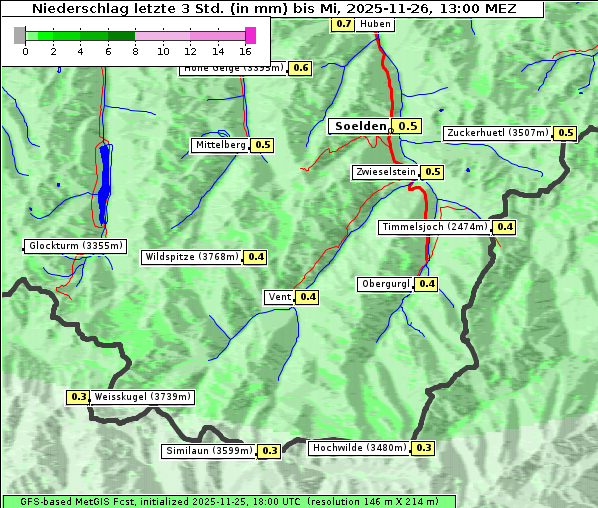 Niederschlag, 26. 11. 2025