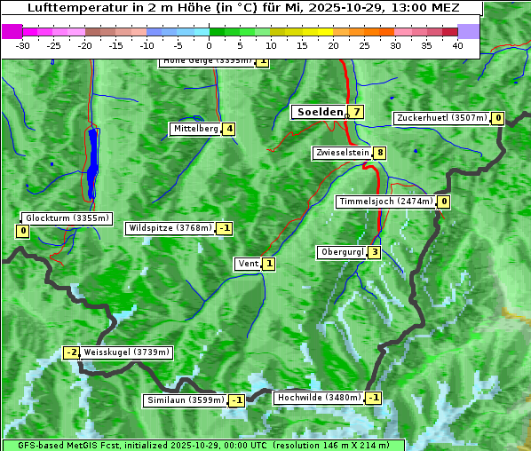 Temperatur, 29. 10. 2025