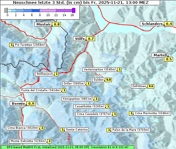 Neuschnee, 21. 11. 2025