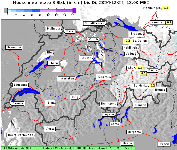 Neuschnee, 24. 12. 2024