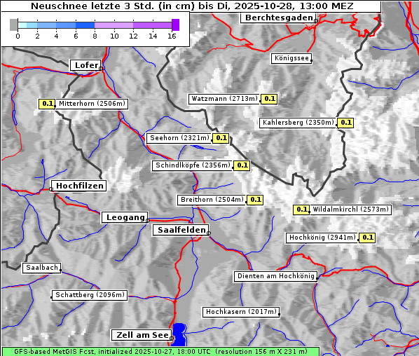 Neuschnee, 28. 10. 2025
