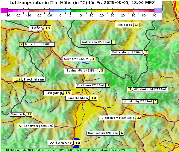 Temperatur, 5. 9. 2025