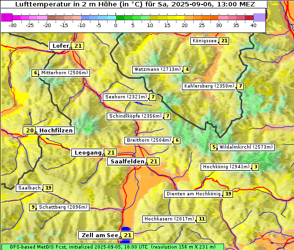 Temperatur, 6. 9. 2025
