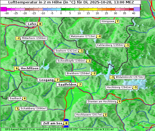 Temperatur, 28. 10. 2025
