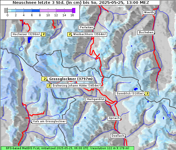 Neuschnee, 25. 5. 2025
