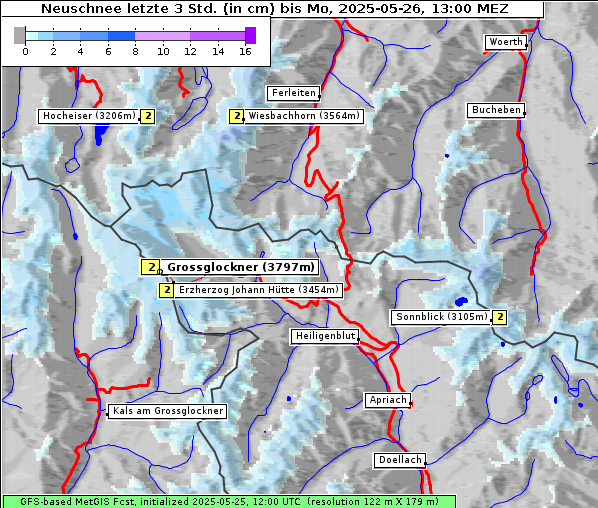 Neuschnee, 26. 5. 2025