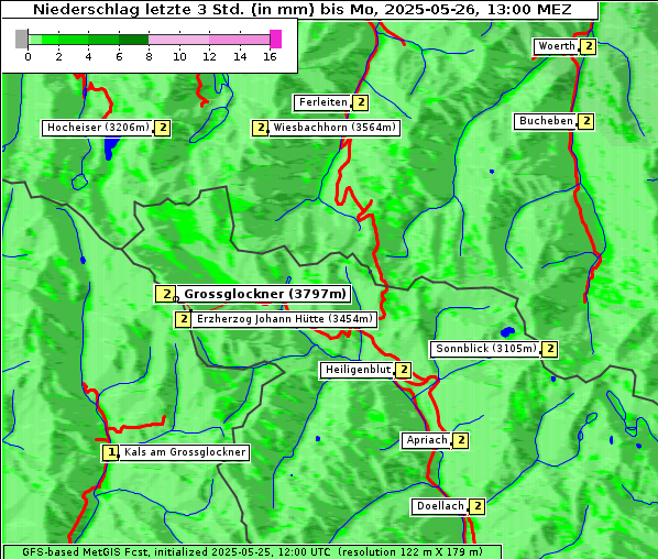 Niederschlag, 26. 5. 2025