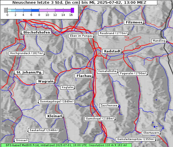 Neuschnee, 2. 7. 2025