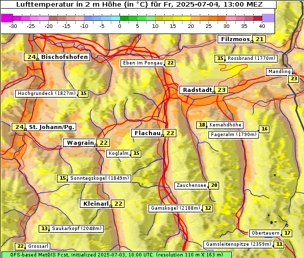 Temperatur, 4. 7. 2025