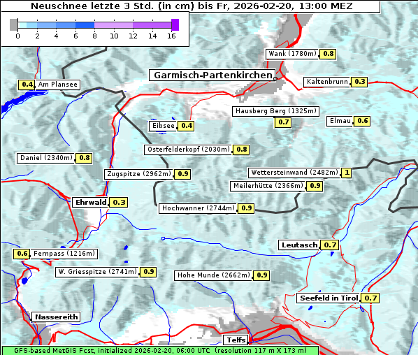 Neuschnee, 20. 2. 2026