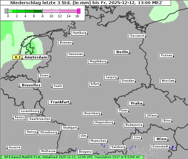 Niederschlag, 12. 12. 2025