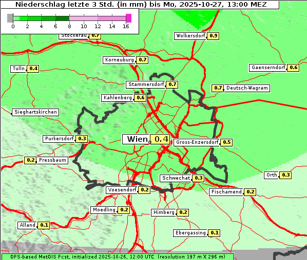 Niederschlag, 27. 10. 2025