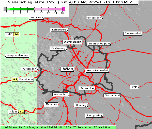 Niederschlag, 10. 11. 2025