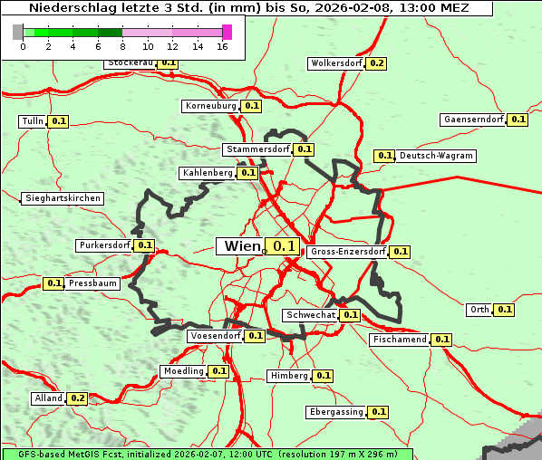 Niederschlag, 8. 2. 2026