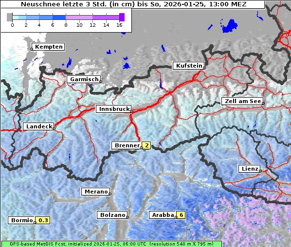Neuschnee, 25. 1. 2026