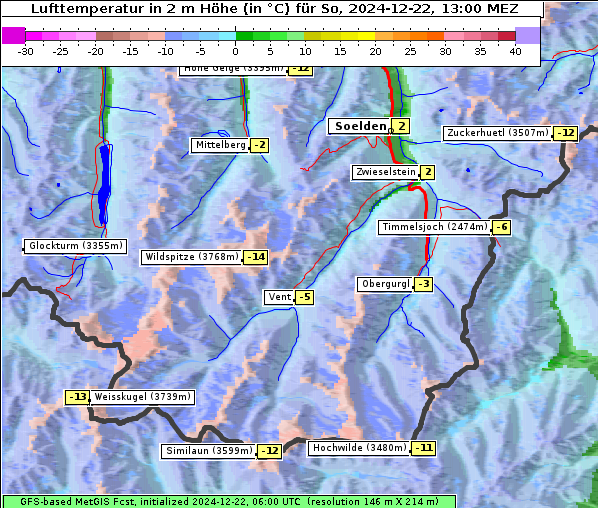 Temperatur, 22. 12. 2024