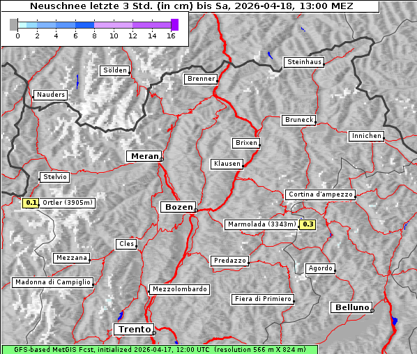 Neuschnee, 18. 4. 2026