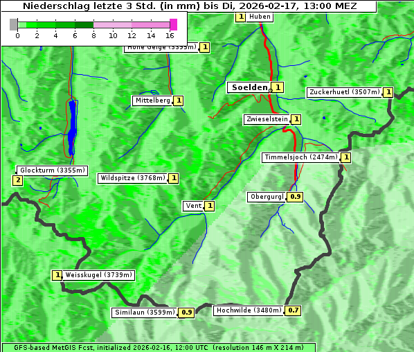 Niederschlag, 17. 2. 2026