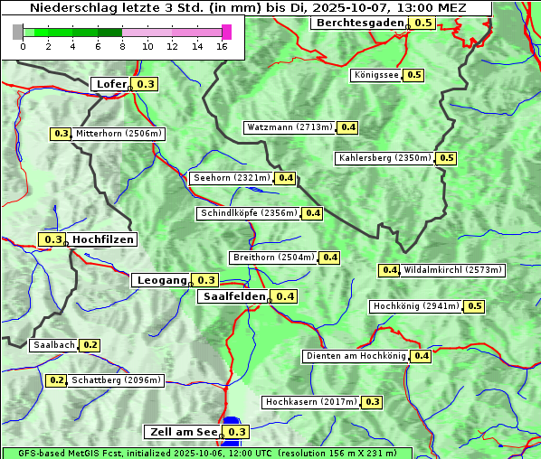 Niederschlag, 7. 10. 2025