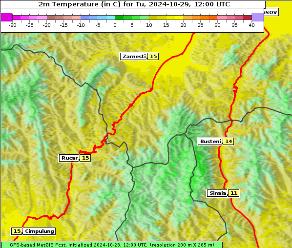 Temperatur, 29. 10. 2024