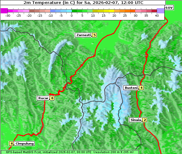 Temperatur, 7. 2. 2026