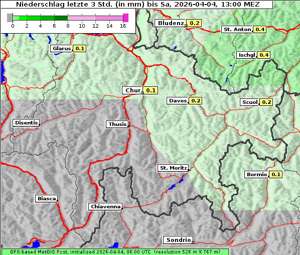 Niederschlag, 4. 4. 2026