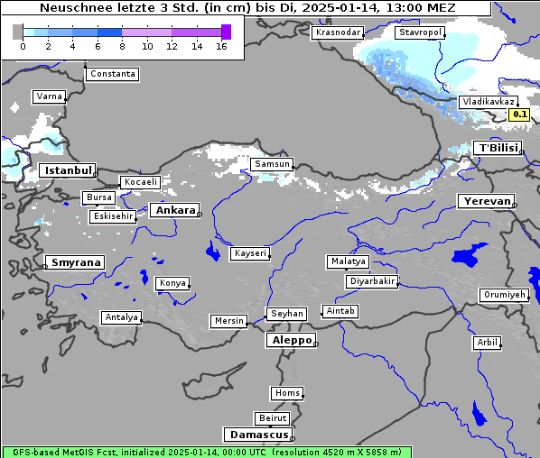 Neuschnee, 14. 1. 2025