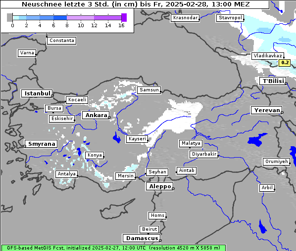 Neuschnee, 28. 2. 2025