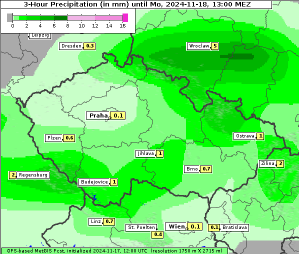 Niederschlag, 18. 11. 2024