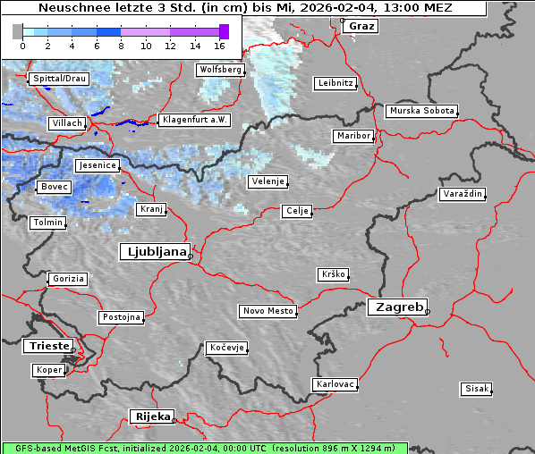 Neuschnee, 4. 2. 2026