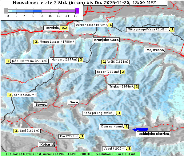 Neuschnee, 20. 11. 2025
