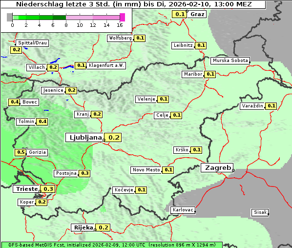 Niederschlag, 10. 2. 2026