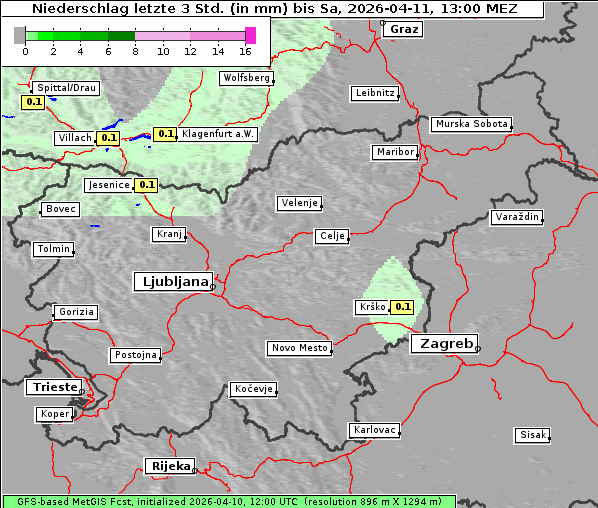 Niederschlag, 11. 4. 2026