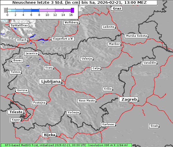 Neuschnee, 21. 2. 2026
