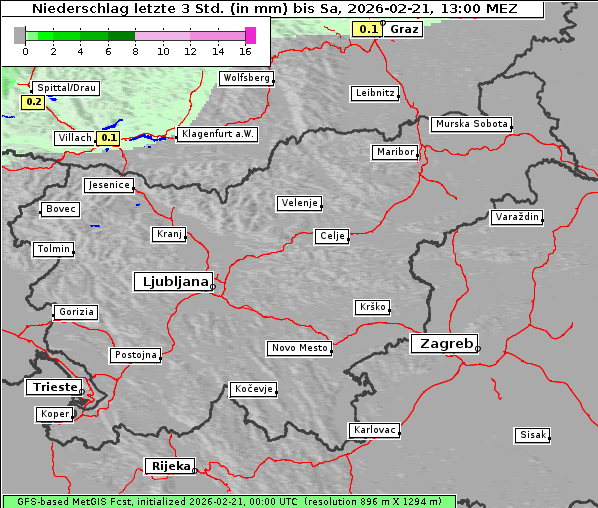 Niederschlag, 21. 2. 2026