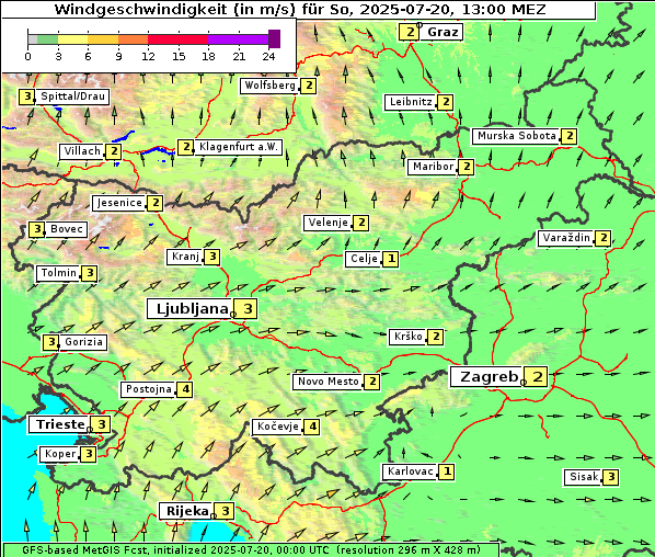 Wind, 20. 7. 2025