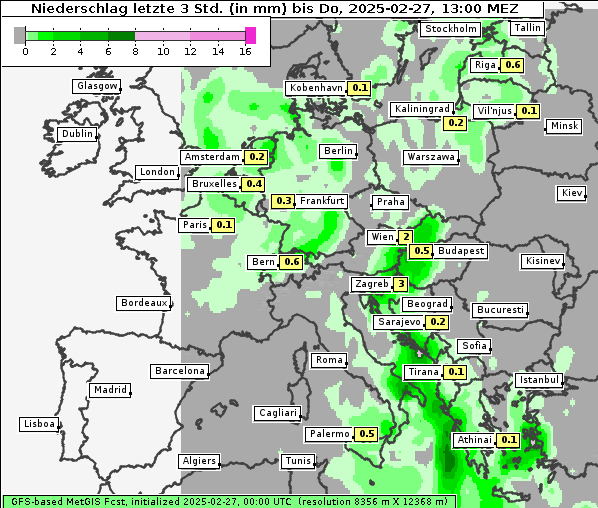 Niederschlag, 27. 2. 2025