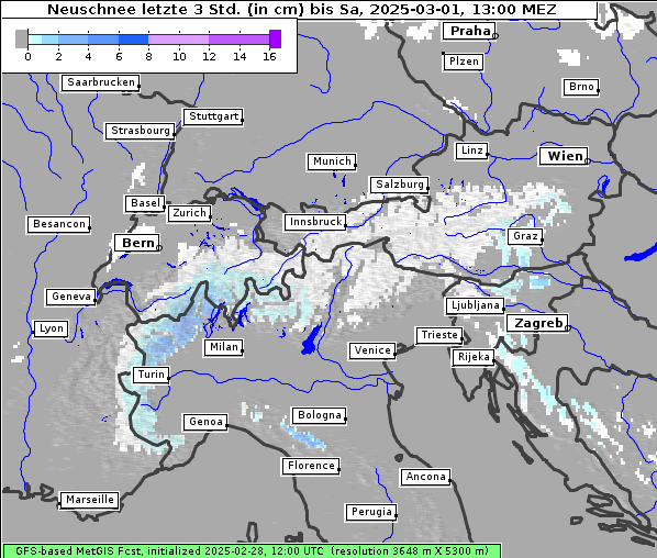 Neuschnee, 1. 3. 2025