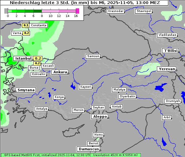 Niederschlag, 5. 11. 2025