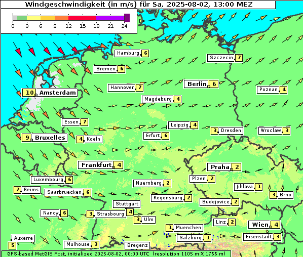 Wind, 2. 8. 2025