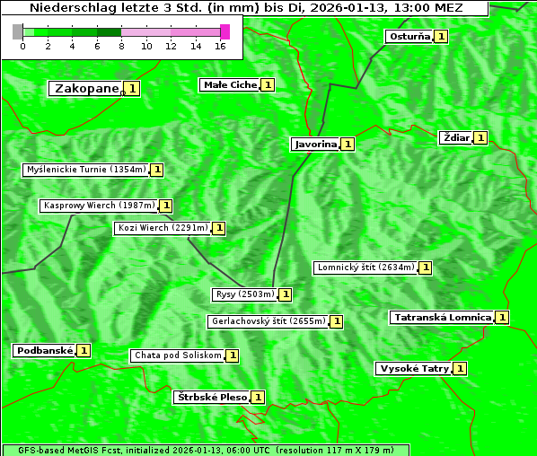Niederschlag, 13. 1. 2026