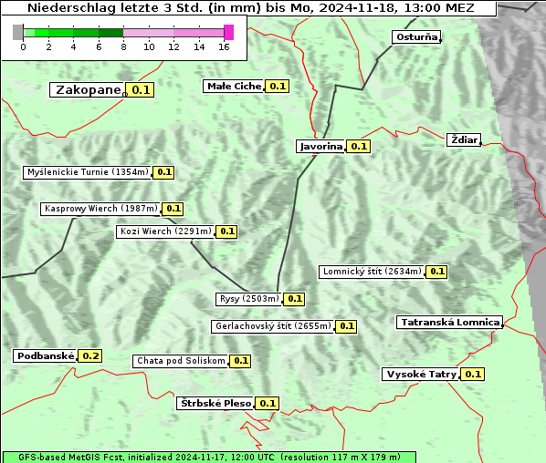 Niederschlag, 18. 11. 2024
