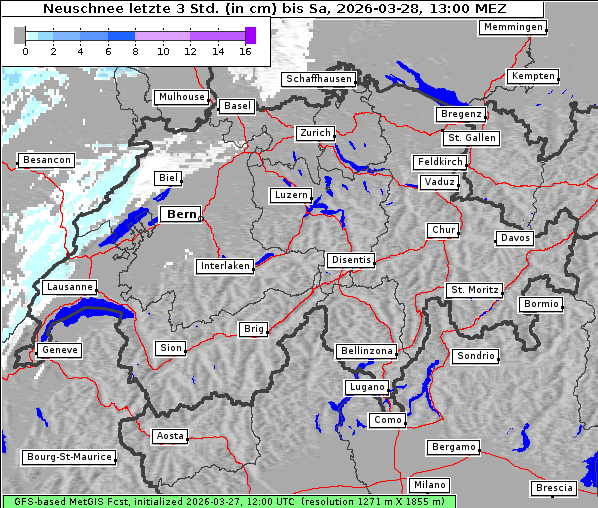 Neuschnee, 28. 3. 2026