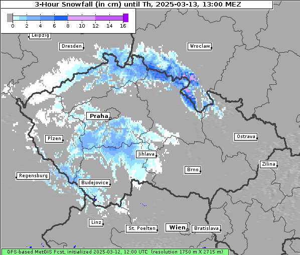 Neuschnee, 13. 3. 2025