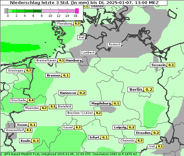 Niederschlag, 7. 1. 2025