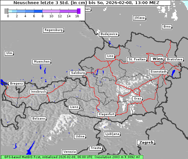 Neuschnee, 8. 2. 2026