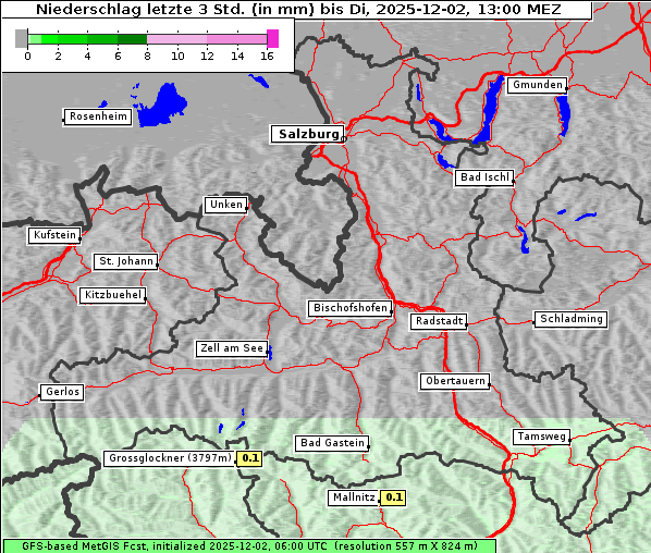 Niederschlag, 2. 12. 2025